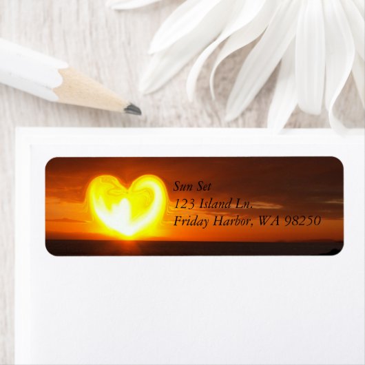 夕日 ラベル (インサイチュ)