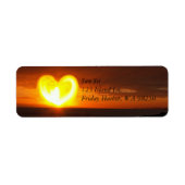 夕日 ラベル (正面)