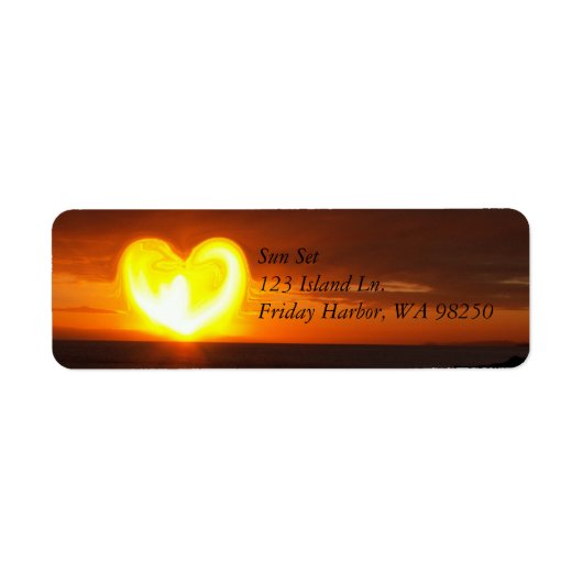 夕日 ラベル (正面)