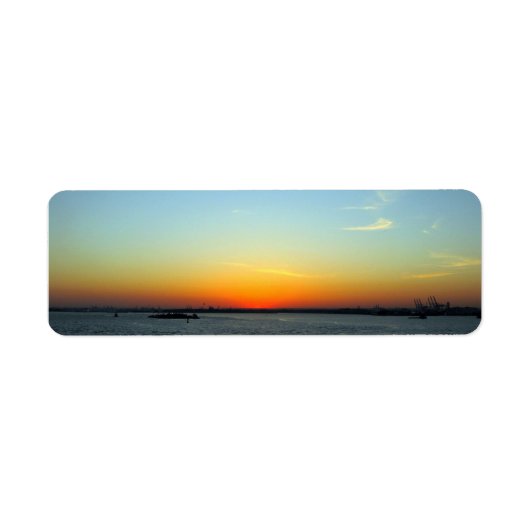 夕日 ラベル (正面)