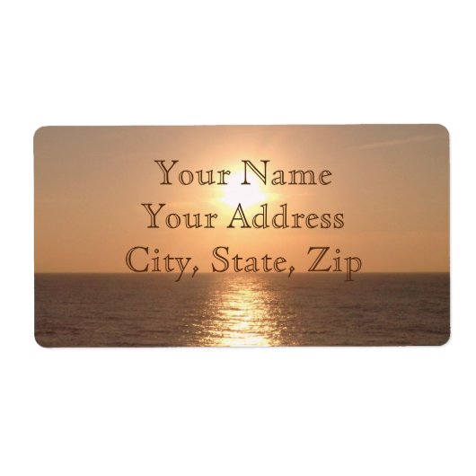 夕日 ラベル (正面)