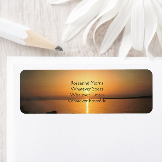 夕日 ラベル (インサイチュ)