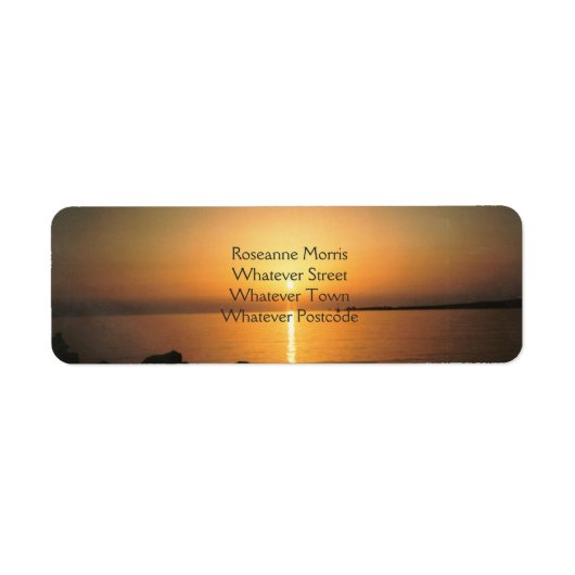 夕日 ラベル (正面)