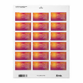 夕日 ラベル (フルシート)