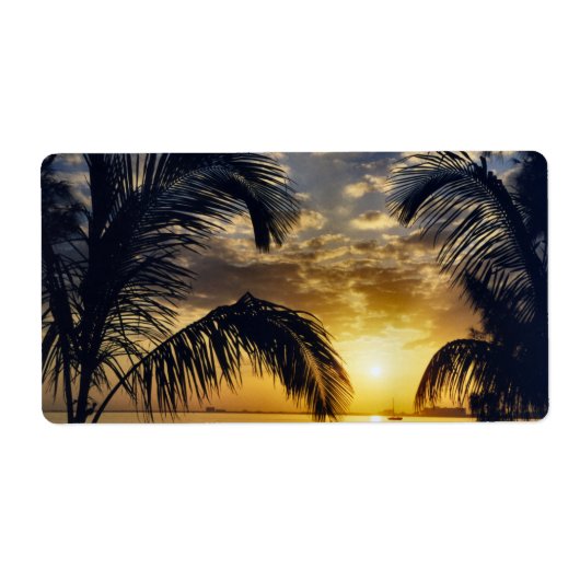 夕日 ラベル (正面)