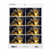 夕日 ラベル (フルシート)