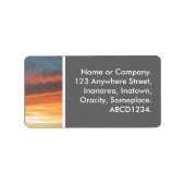 夕日 ラベル (正面)