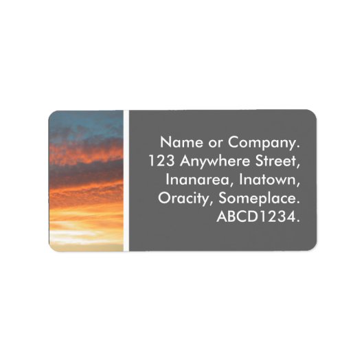 夕日 ラベル (正面)