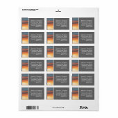 夕日 ラベル (フルシート)