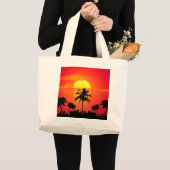 夕日 ラージトートバッグ (正面(商品))