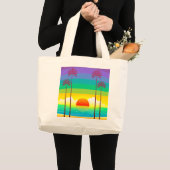 夕日 ラージトートバッグ (正面(商品))