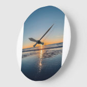 夕日 ラージ壁時計 (傾斜)