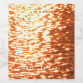 夕日 ワインラベル (シングルラベル)