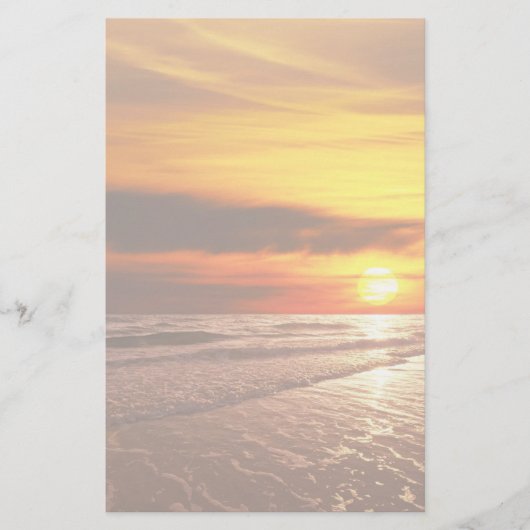 夕日 便箋 (正面)