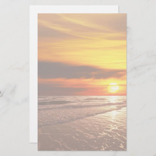 夕日 便箋 (正面/裏面)