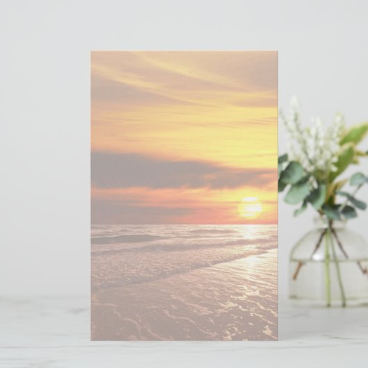 夕日 便箋 (スタンド正面)