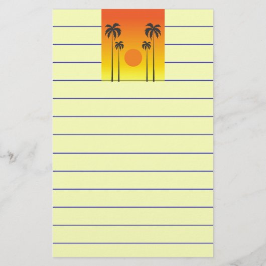 夕日 便箋 (裏面)