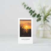 夕日 名刺 (スタンド正面)