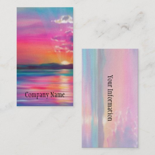 夕日 名刺 (正面/裏面)