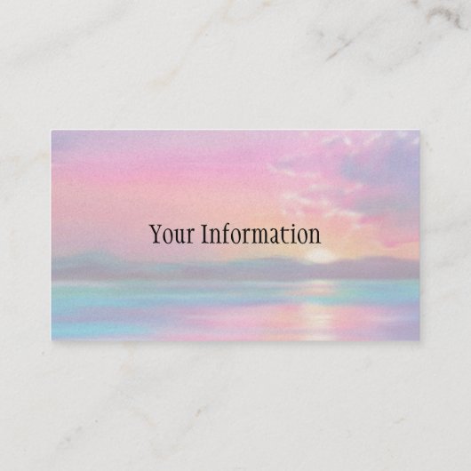 夕日 名刺 (裏面)