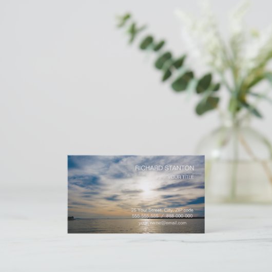 夕日 名刺 (スタンド正面)