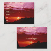 夕日 名刺 (正面/裏面)