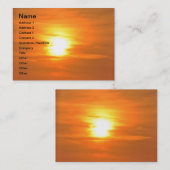 夕日 名刺 (正面/裏面)