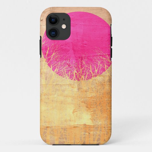 夕日 |抽象芸術絵画ー Case-Mate iPhoneケース (裏面)