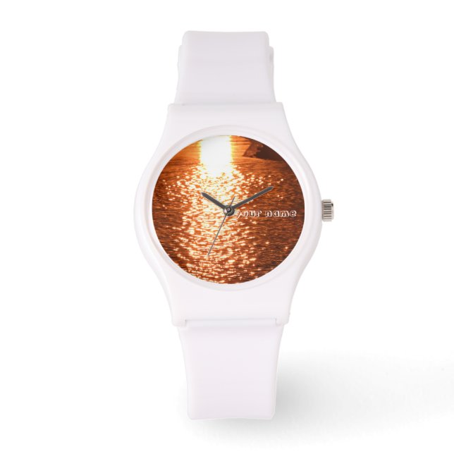 夕日（水） 腕時計 (正面)
