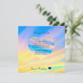 夕日 |結婚式招待状半光沢 招待状 (スタンド正面)