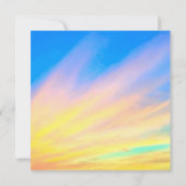 夕日 |結婚式招待状半光沢 招待状 (裏面)