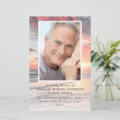 夕日 |葬儀プログラム (スタンド正面)