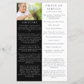 夕日 |葬儀プログラム (裏面)