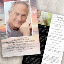 夕日 |葬儀プログラム