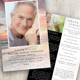 夕日 |葬儀プログラム