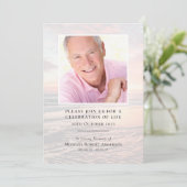 夕日 |葬儀記念お祝いオブ・ライフ 招待状 (スタンド正面)