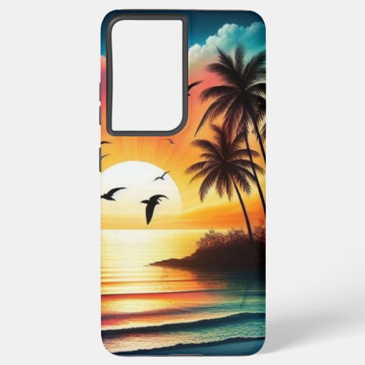 夕日 SAMSUNG GALAXYケース (裏面)