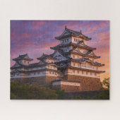 夕映えに輝く姫路城 ― 白鷺の城の静寂 / Himeji Castle in Sunset Glow ジグソーパズル (横)
