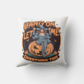 夕暮れお洒落にカボチャに止まった魔女 クッション (裏面)