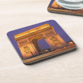 夕暮れにフランス、パリ、アルク·ド·トリオンフ。 コースター (左側)