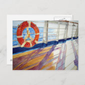 夕暮れに向かって出発する ポストカード (正面/裏面)