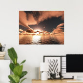 夕暮れに近い ポスター (ホームオフィス)