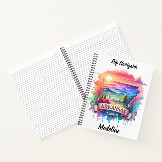 夕暮れのアーカ鮮やかンソーの美しいを発見 ノートブック (内部)