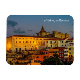 夕暮れのカルメン教会 – メノルカ，マホン マグネット