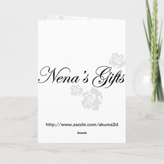 夕暮れのグリーティングカード カード (裏面)