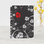 夕暮れのグリーティングカード カード (黄色い花)