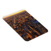 夕暮れのシカゴのダウンタウン マグネット (右側)