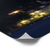 夕暮れのワシントン湖からベルビューのスカイライン ポスター (角)