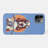 夕暮れの可愛い犬スパイラル写真ノート Case-Mate iPhoneケース (裏面(横))