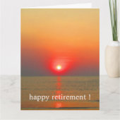 夕暮れの大きな波 カード (正面)